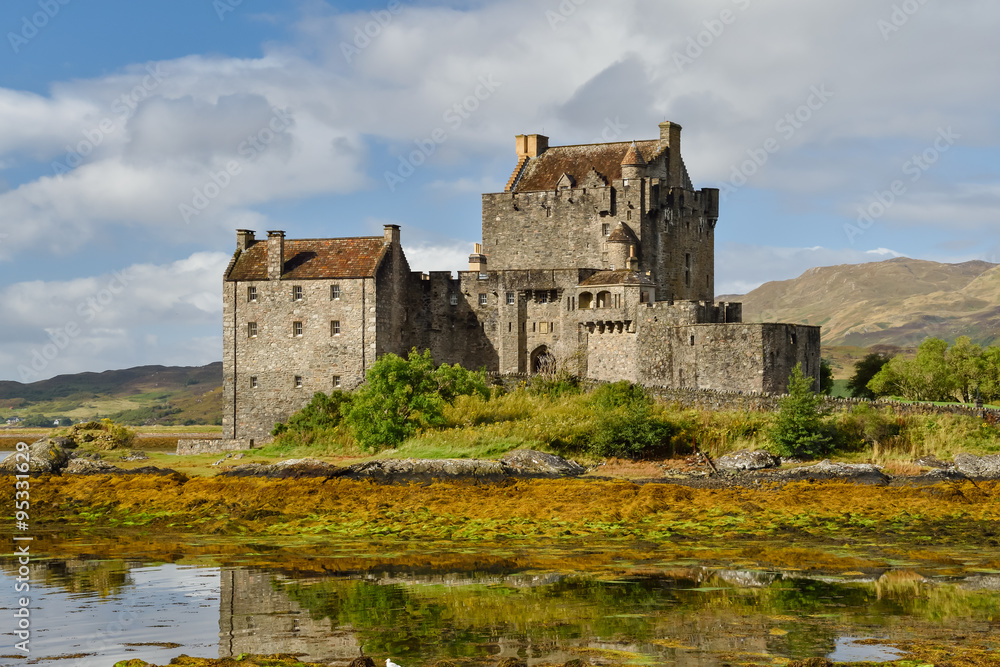 Eilean Donan castle in Dornie, Scotland