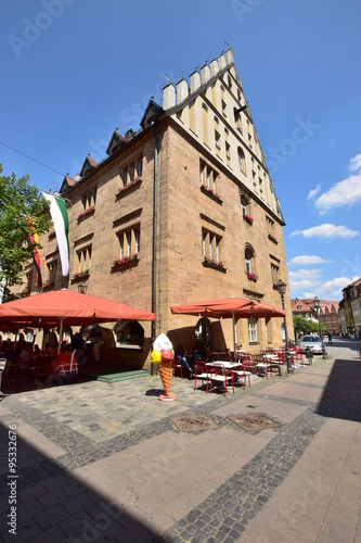 Ansbach, Germany - Street view with historic buildings in Ansbach, Bavaria, region Middle Franconia, South Germany © photo20ast