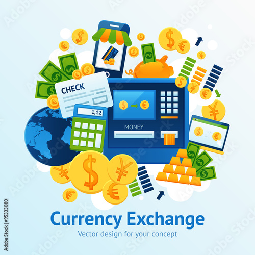 Currency Exchange Illustration
