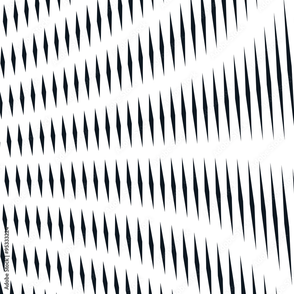 Striped psychedelic background with black and white moire lines Striped psychedelic background with black and white moire lines
