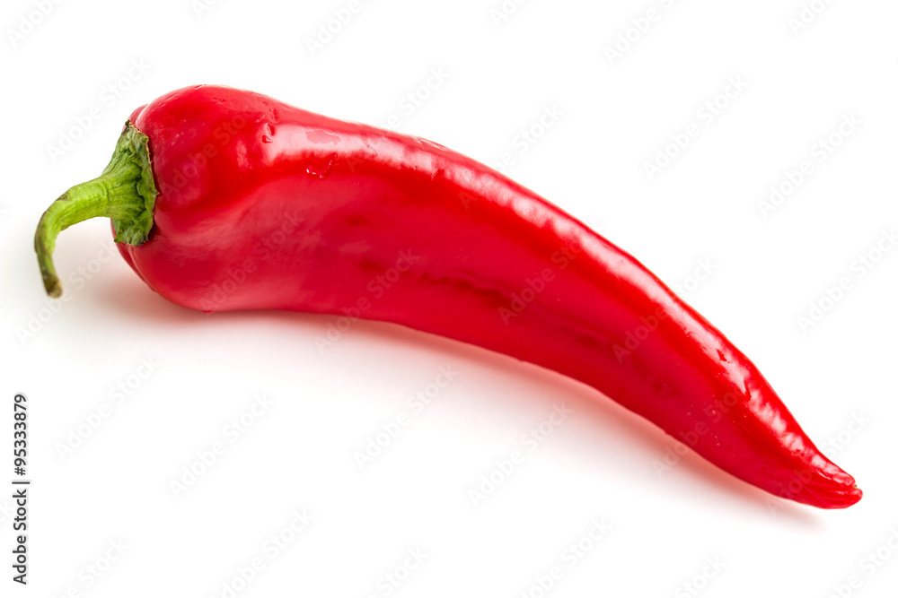 Red paprika isolated on white Red paprika isolated on white