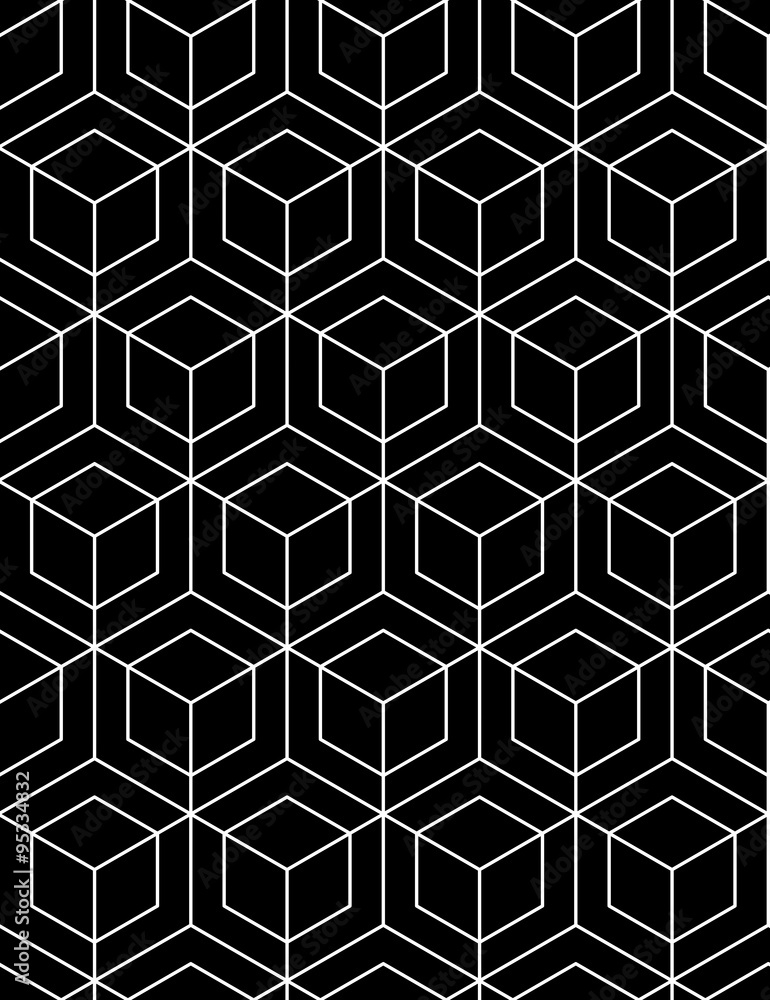 Futuristic continuous black pattern, illusive motif abstract bac Futuristic continuous black pattern, illusive motif abstract bac