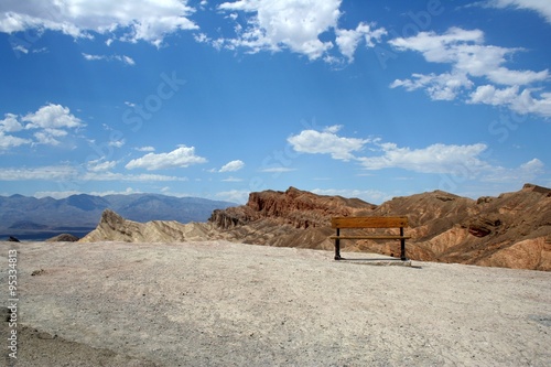 Bench in the Death valley