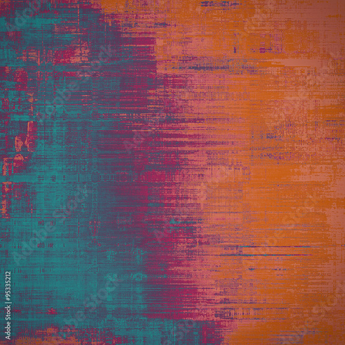 Abstract old background with rough grunge texture. With different color patterns  purple  violet   blue  pink  red  orange 