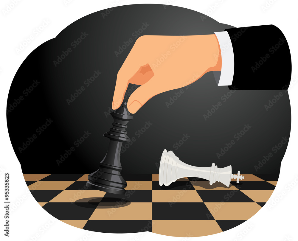 Chess game business strategy concept