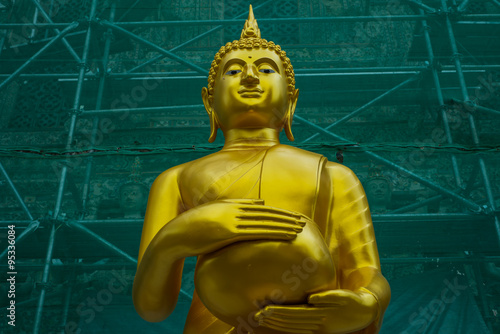 Canvas Print Buddha statue at temple in Bangkok Thailand