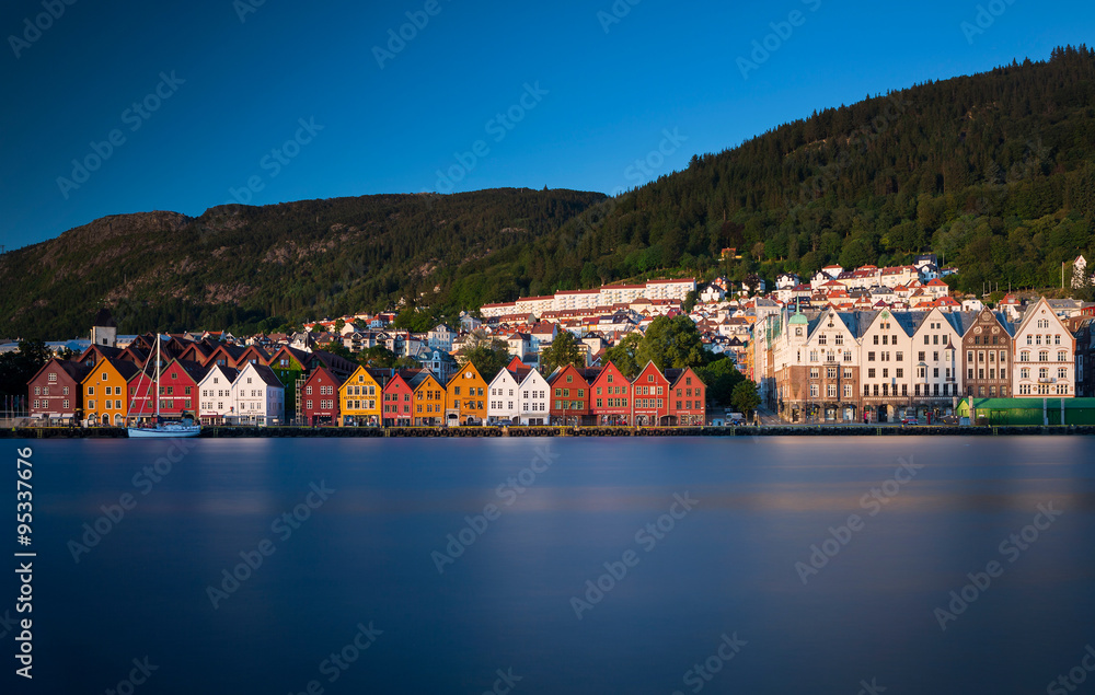 Kaufmannshäuser von Bryggen in Bergen
