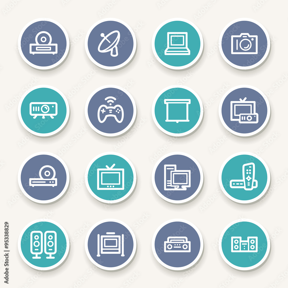 Electronic Appliances Web Icons