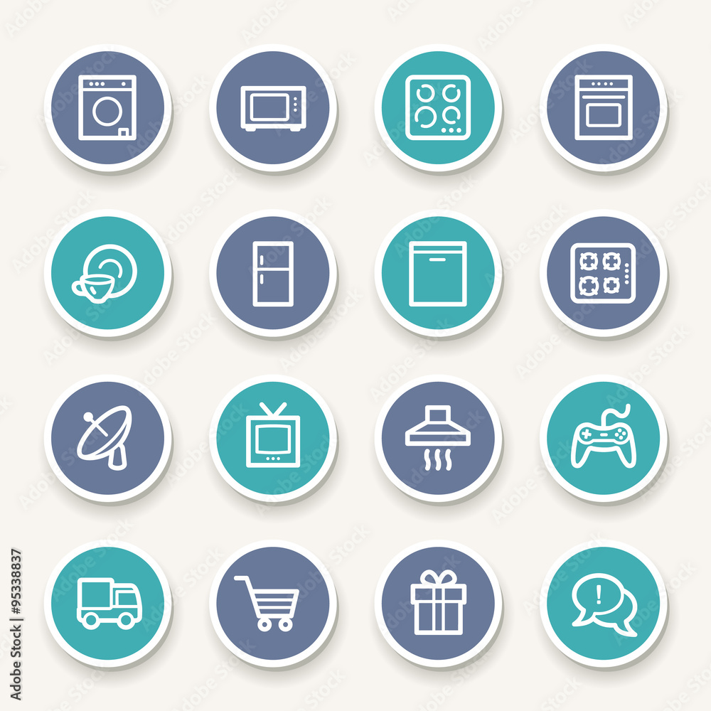 Home Appliance web icons set Home Appliance web icons set