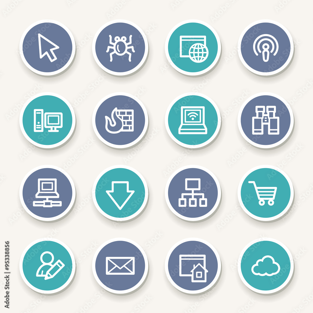 Internet web icons set Internet web icons set