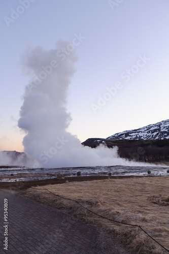 Geysir Thermal Springs in Iceland