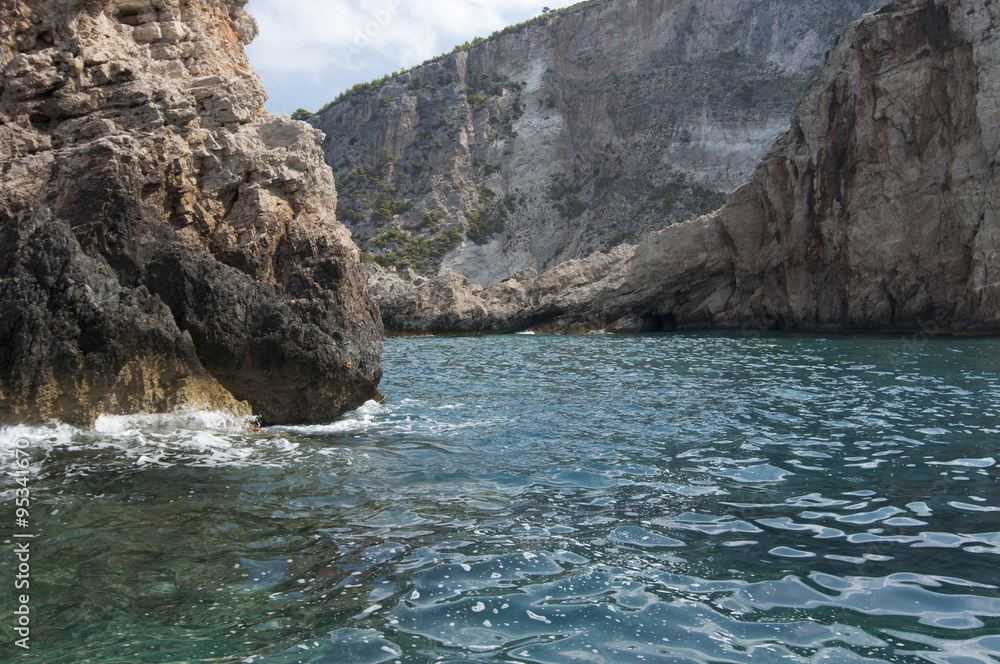 Obraz premium Zakynthos, Greece / Zakynthos or Zante is a Greek island in the Ionian Sea. It is the third largest of the Ionian Islands.