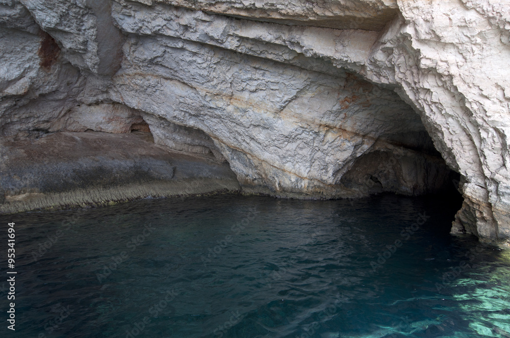 Zakynthos, Greece / The blue caves in Zakynthos greek islands are unique