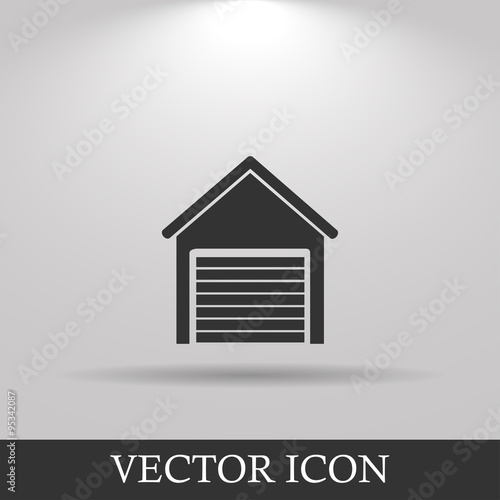 Garage icon. Modern design flat style icon
