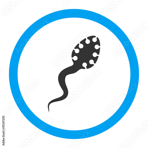 Infectious Microbe Rounded Vector Icon