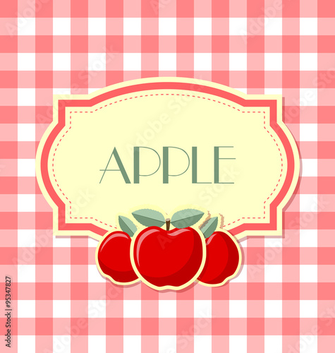 Retro apple label