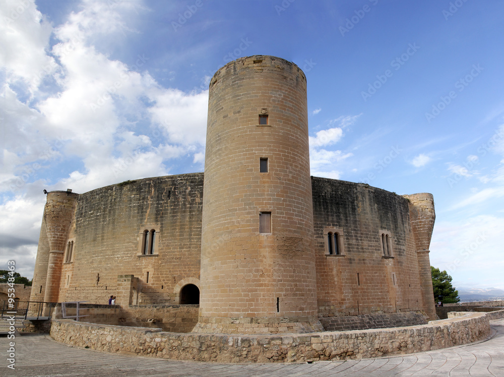 Palma, Castle de Bellver, Bellver Castle, Majorca, Spain, (large stitched file)