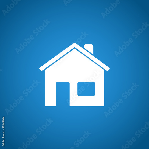 Home icon. Flat design style.