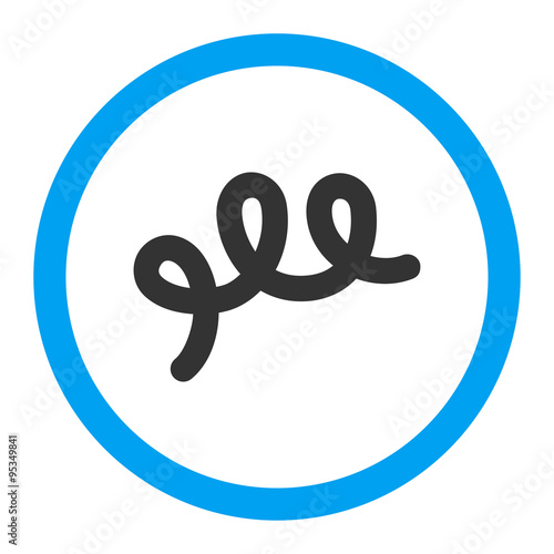 Spiral Bacillus Rounded Vector Icon