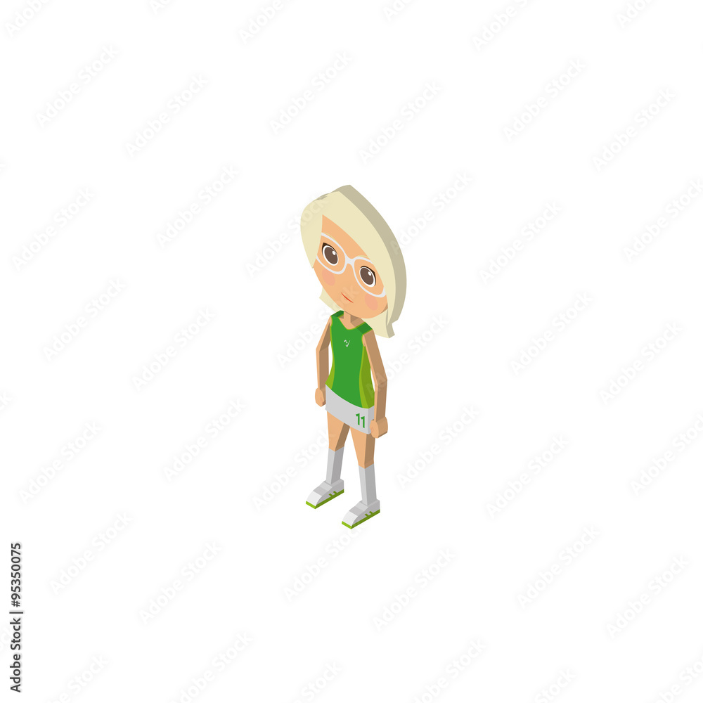 Fototapeta premium Isometric player