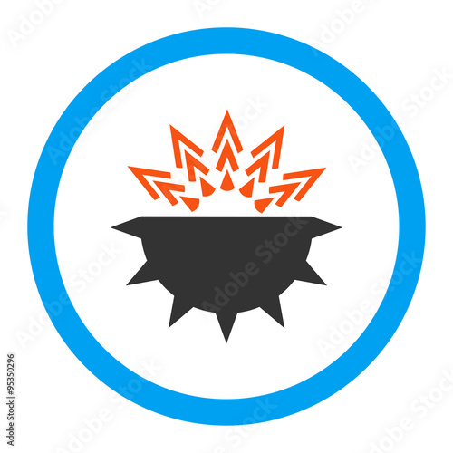 Viral Structure Rounded Vector Icon