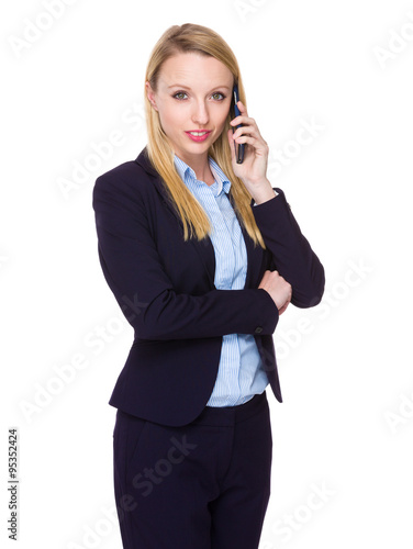 Young Businesswoman chat on cellphone