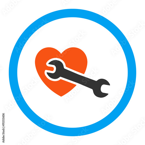 Heart Surgery Rounded Vector Icon