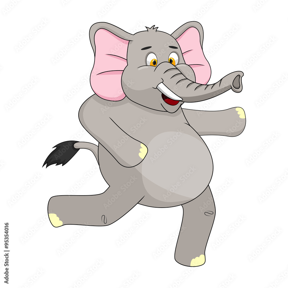 Elephant Cartoon Vector Illustration Elephant Cartoon Vector Illustration