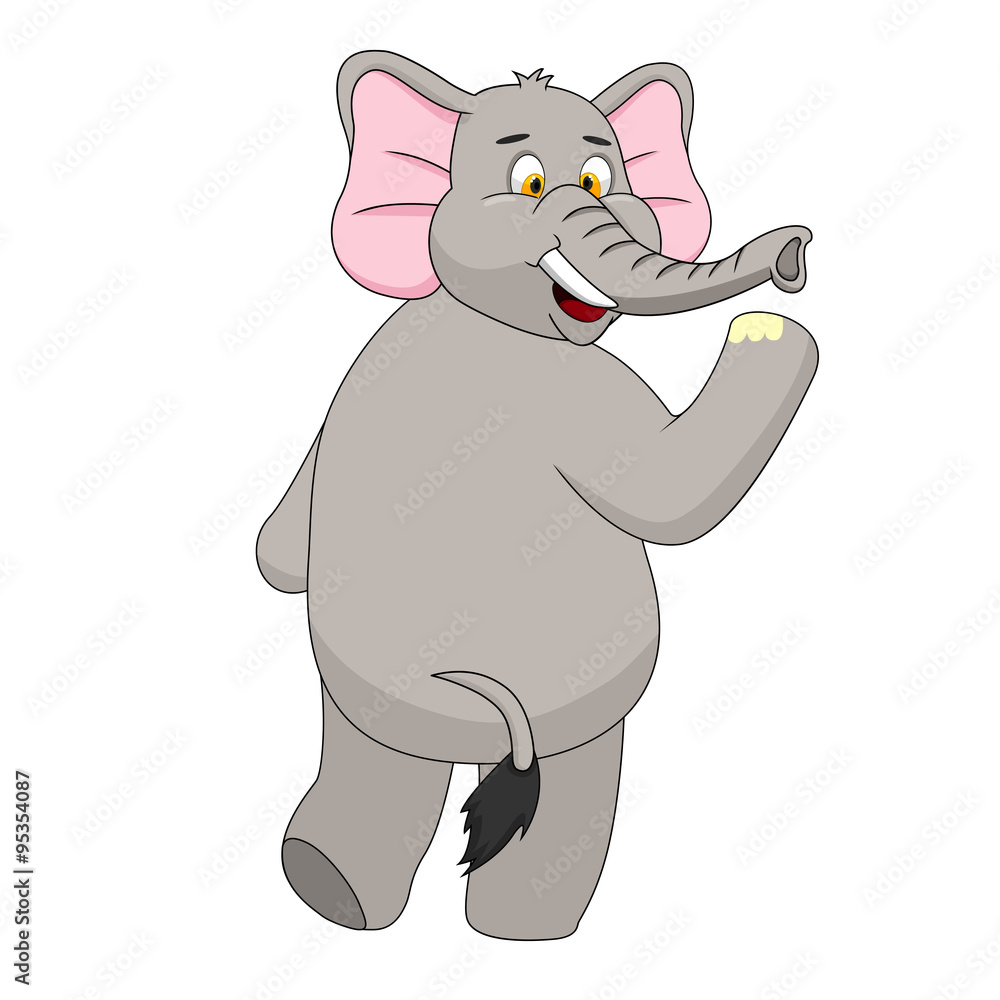 Elephant Cartoon Vector Illustration Elephant Cartoon Vector Illustration