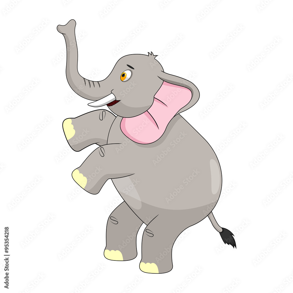 Elephant Cartoon Vector Illustration Elephant Cartoon Vector Illustration