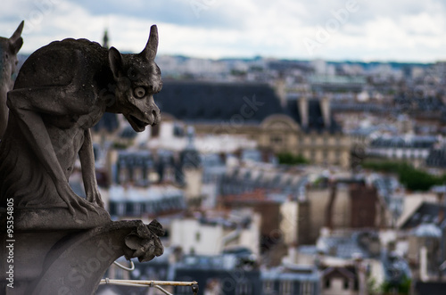 Gargoyle of Notre Dame Cathedral,paris,france（ノートルダム大聖堂のガーゴイル）