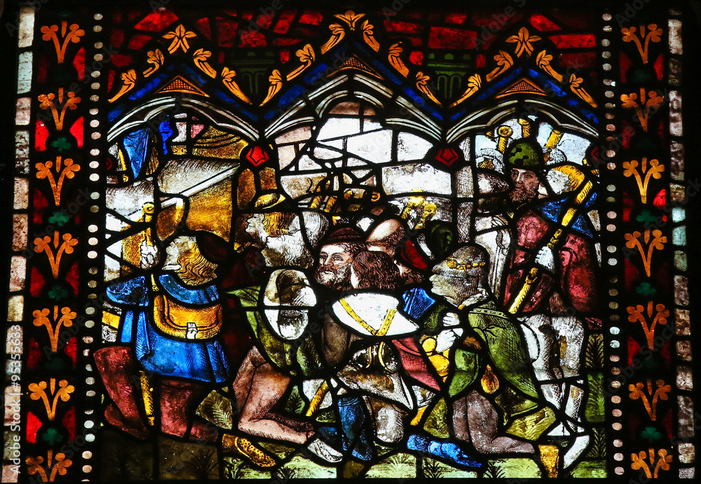 Stained Glass of Cathedral of Leon, Spain