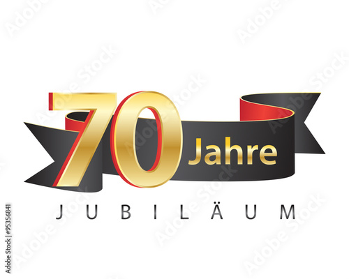  70 jahre jubiläum schwarz logo