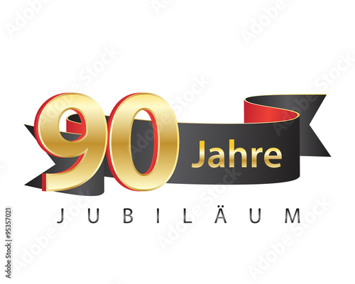 90  jahre jubiläum schwarz logo