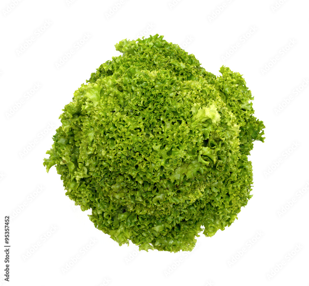 Obraz premium Fresh mixed green salad isolated on white