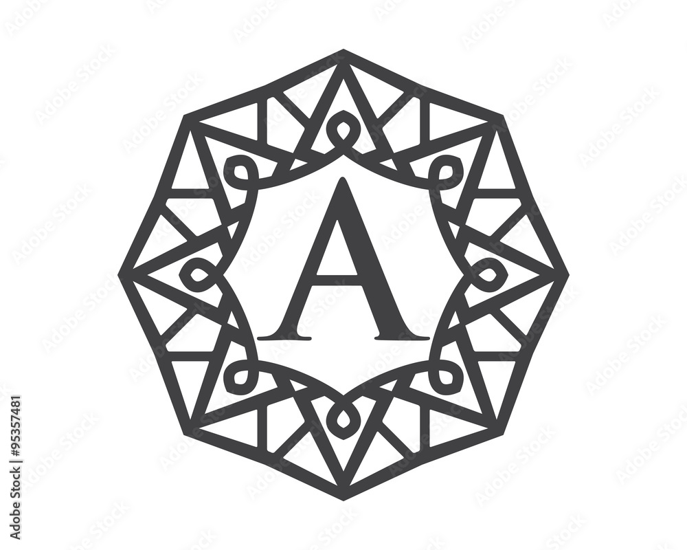 A Monogram Royal Letter Logo A Monogram Royal Letter Logo