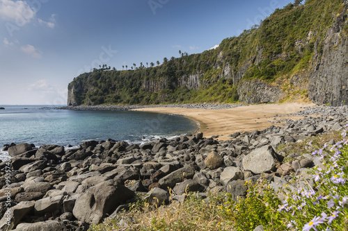 secluded and desolated jungmun beach photo