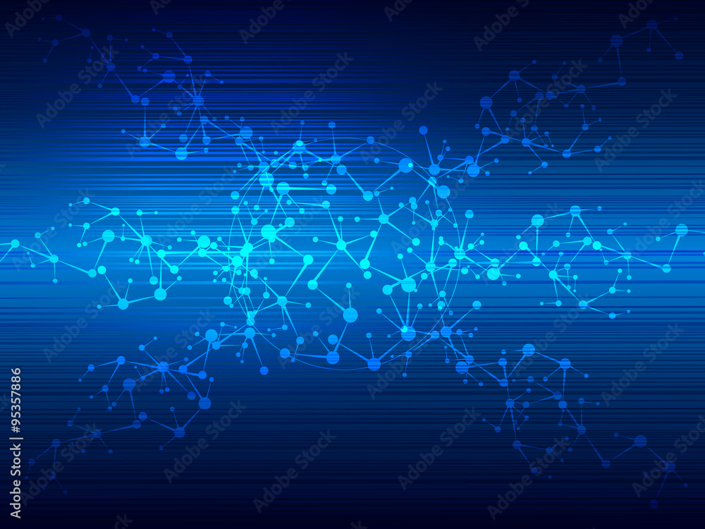Obraz premium Network technology background.Vector illustration EPS10