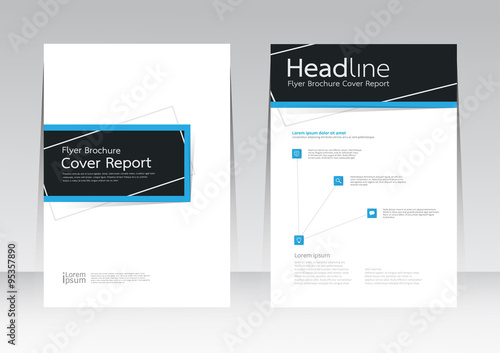Vector design for Cover Report Brochure Flyer Poster in A4 size