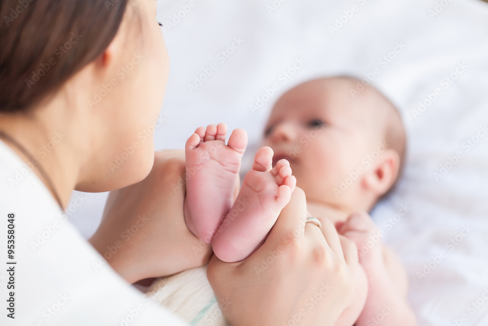 happy family. mother and baby happy family. mother and baby