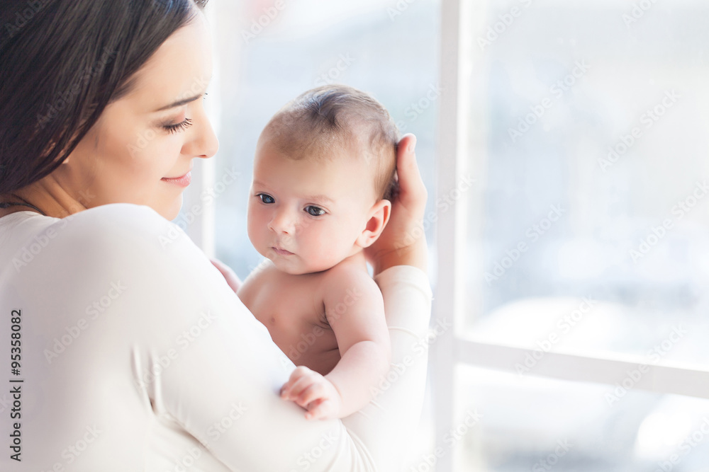 happy family. mother and baby happy family. mother and baby