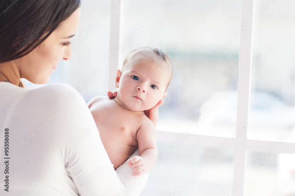 happy family. mother and baby happy family. mother and baby