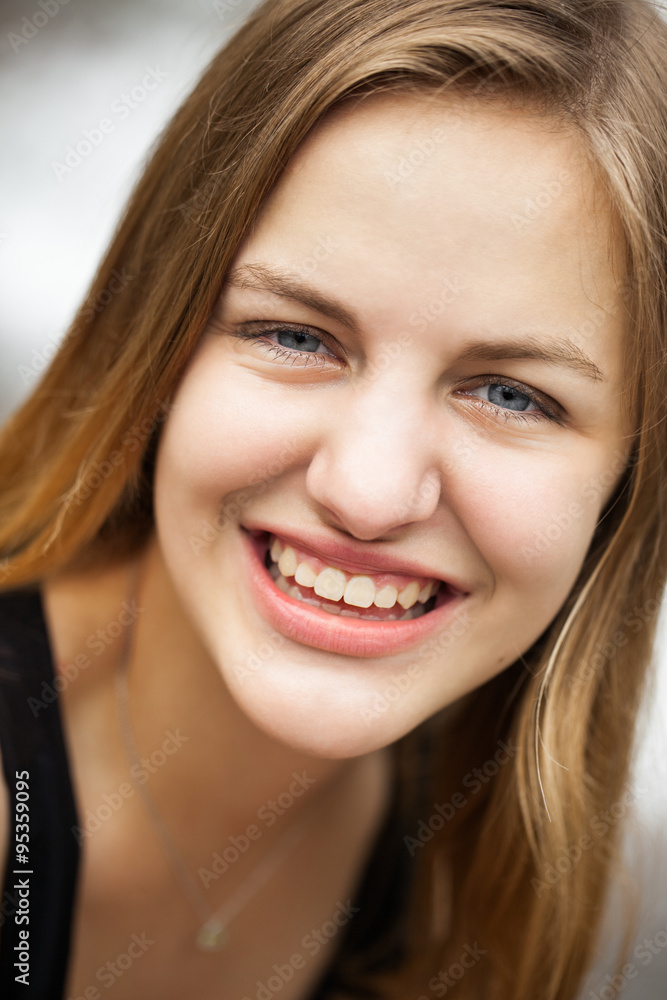 High school senior girl headshot portrait