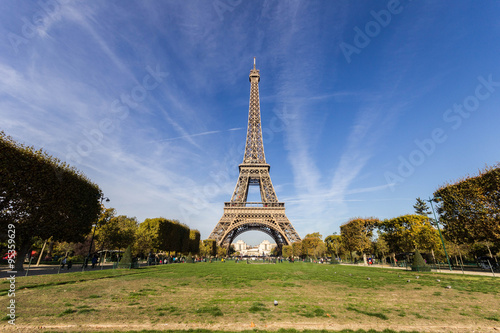 Eiffel Tower viewed from Champ de Mars