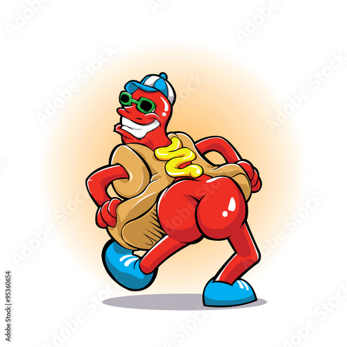 Hot Dog with big buttocks