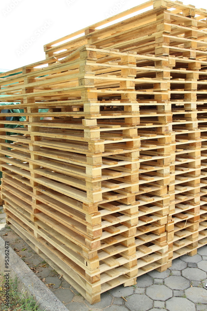 Wood pallet in factory Wood pallet in factory
