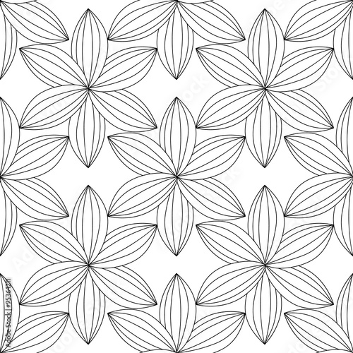 vector seamless black white abstract pattern