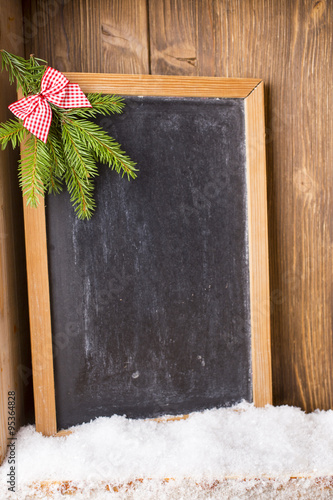 Christmas blackboard.