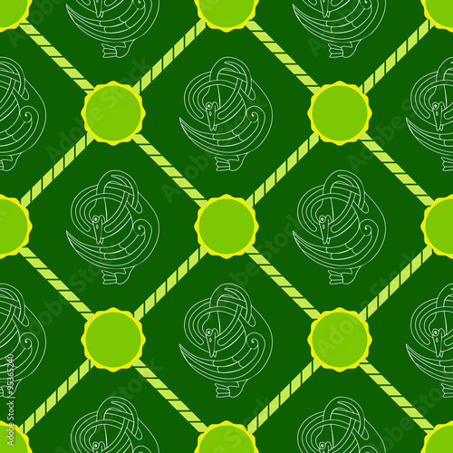Seamless background with Celtic art and ethnic ornaments for your design
