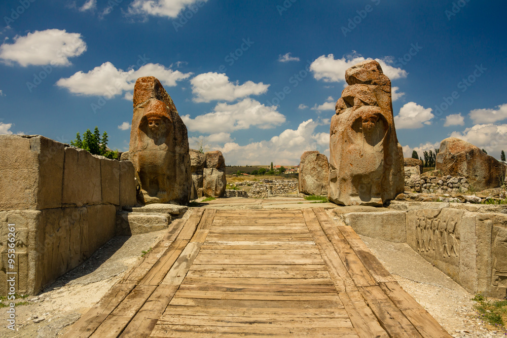 Ruins of ancient city Hattusha: the Hittite Capital, Turkey